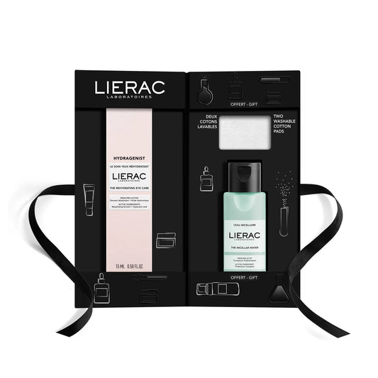 LIERAC Coffret HYDRAGENIST Soin Yeux Réhydratant 15ml + Eau Micellaire Démaquillante 50ml