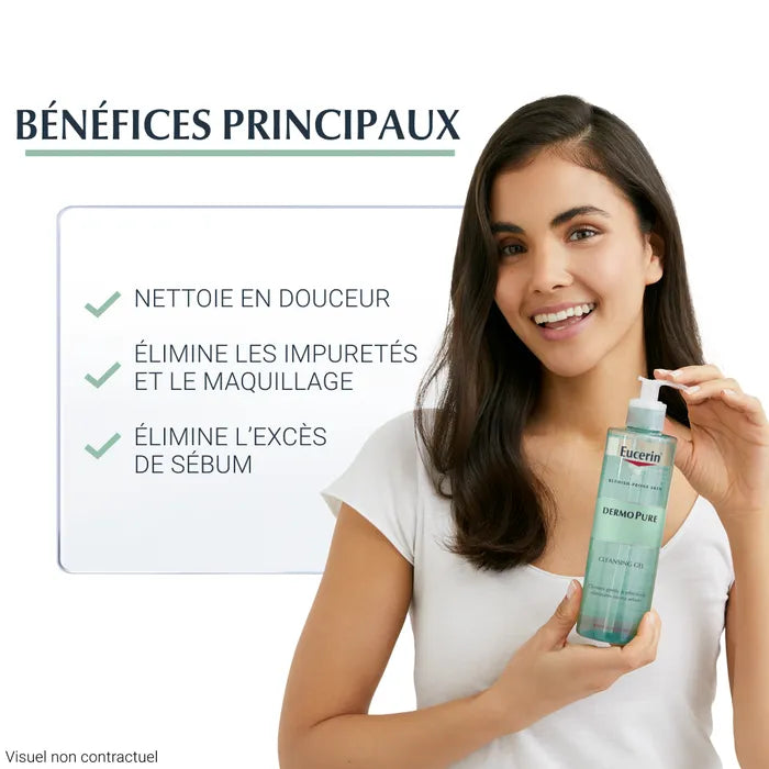 DERMOPURE - Gel Nettoyant - Peaux Grasses, 400ml