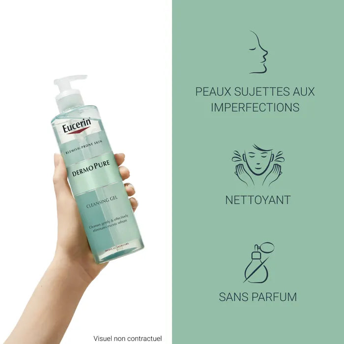 DERMOPURE - Gel Nettoyant - Peaux Grasses, 400ml