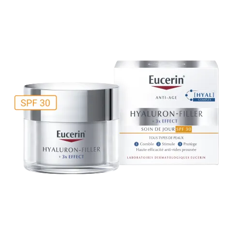 EUCERIN HYALURON-FILLER +3X EFFECT - Soin de Jour SPF30 Anti-âge - Tous Types de Peaux, 50ml
