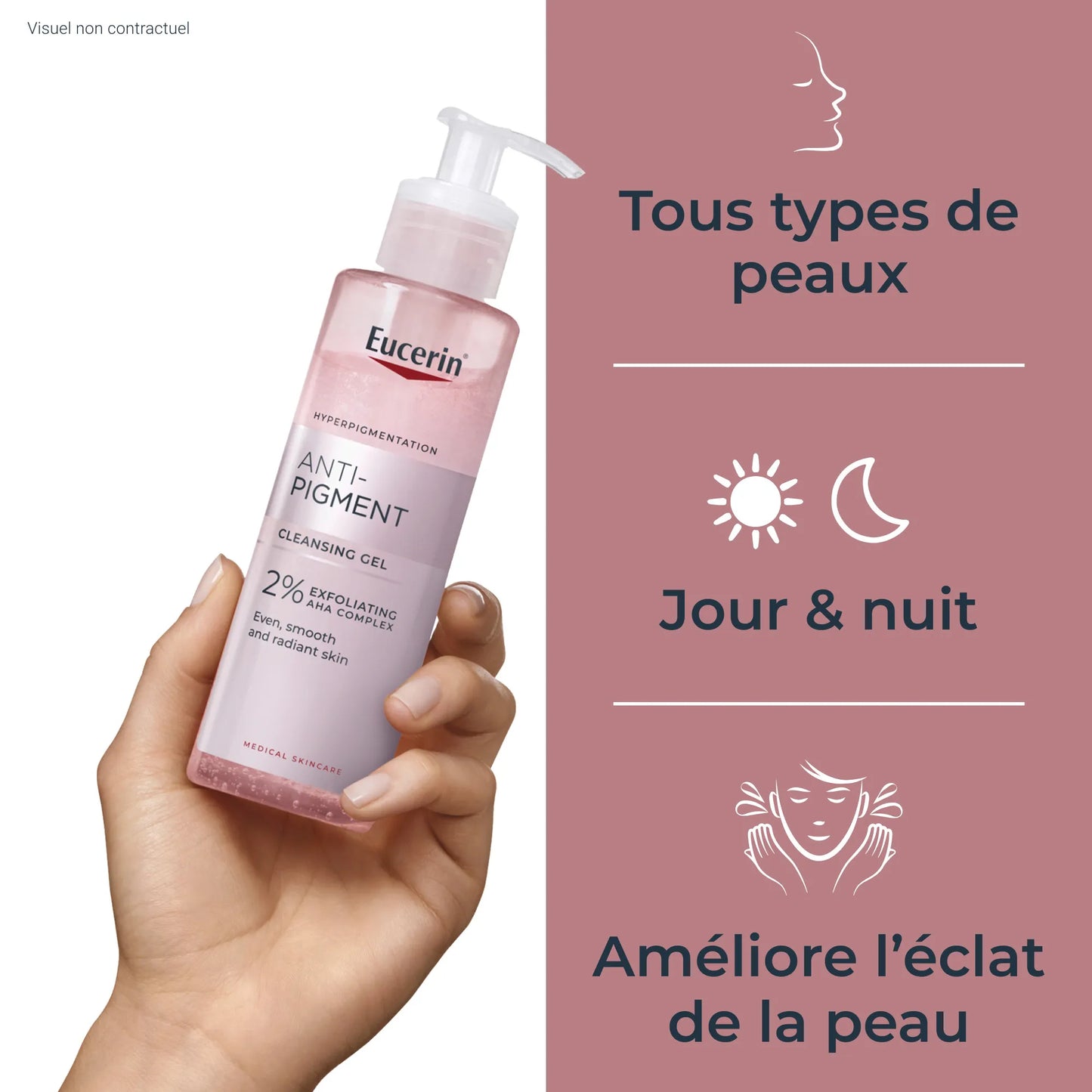 Eucerin ANTI-PIGMENT - Gel Nettoyant - Visage - Tout Types de Peaux, 400ml