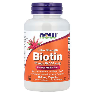 NOW Biotine 10 mg 120 capsules végétariennes