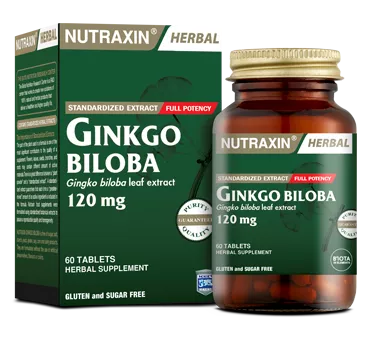 nutraxin ginkgo biloba 120mg 60 gls