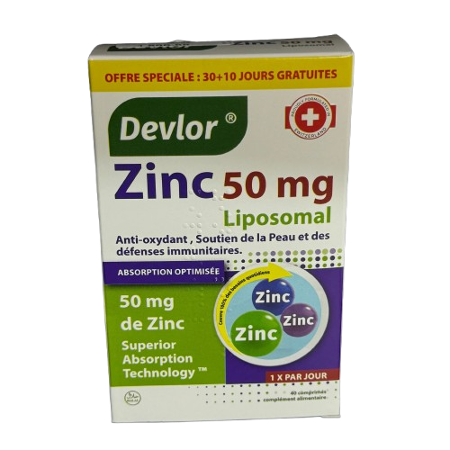 DEVLOR – Zinc 50mg Liposomal,