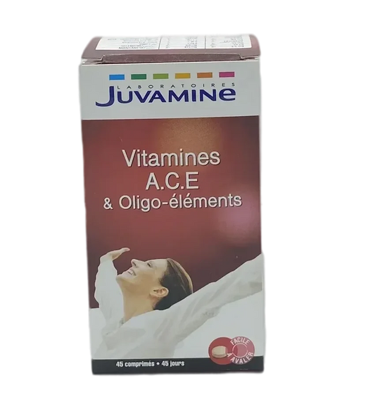 Juvamine Vitamines A.C.E & Oligo-éléments 45 Comprimés