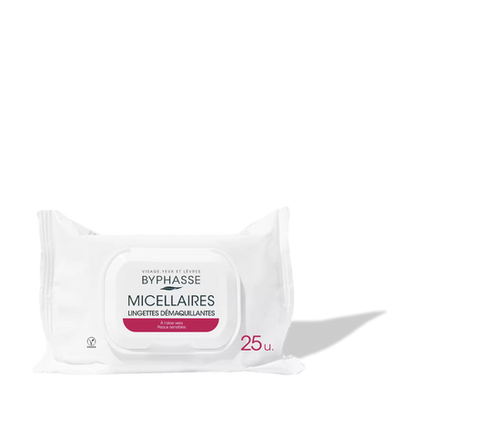 Byphasse LINGETTES DÉMAQUILLANTES 25U