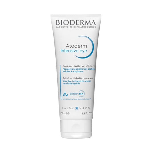 Bioderma ATODERM INTENSIVE EYE - Soin Anti-irritations 3-en-1 Paupières Contour des Yeux - Paupières Sensibles Très Sèches, 100ml