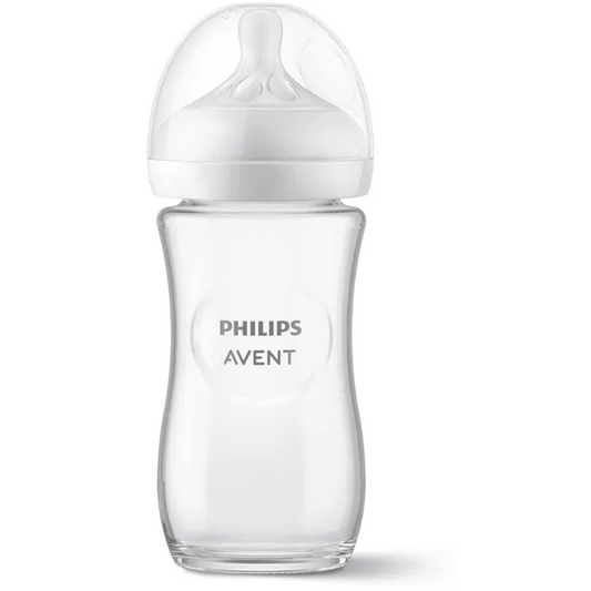 Avent NATURAL RESPONSE - Biberon en Verre - 1 mois et plus, 240ml