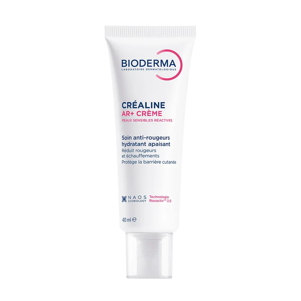 Bioderma CREALINE AR+ CREME - Soin Anti-Rougeurs Hydratant Apaisant - Visage - Peaux Sensibles Réactives, 40ml