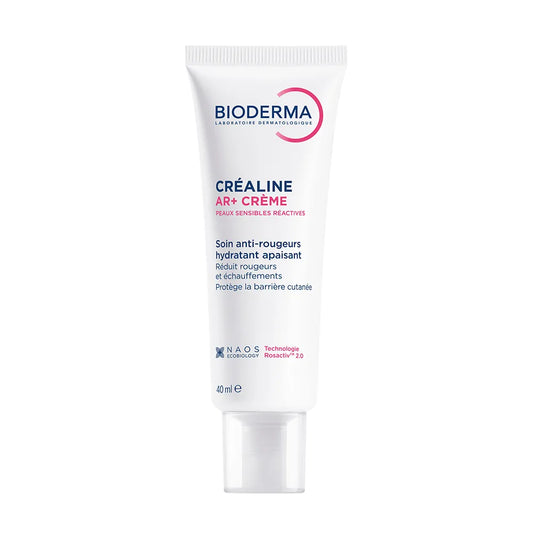 Bioderma CREALINE AR+ CREME - Soin Anti-Rougeurs Hydratant Apaisant - Visage - Peaux Sensibles Réactives, 40ml