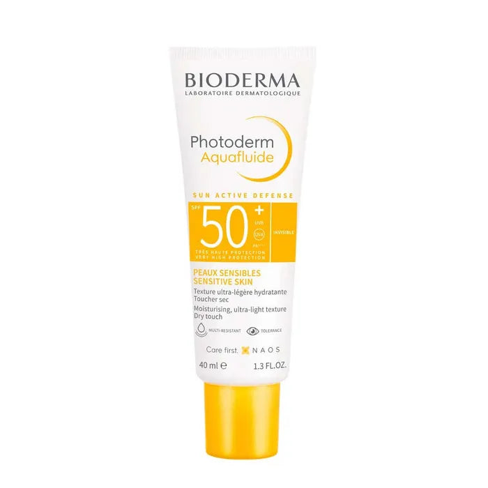 Bioderma PHOTODERM - Aquafluide Solaire Invisible SPF50+ - Visage - Peaux Sensibles, 40ml