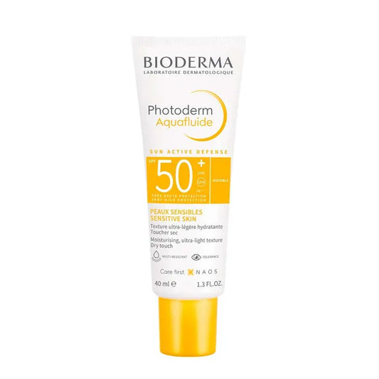 Bioderma PHOTODERM - Aquafluide Solaire Invisible SPF50+ - Visage - Peaux Sensibles, 40ml