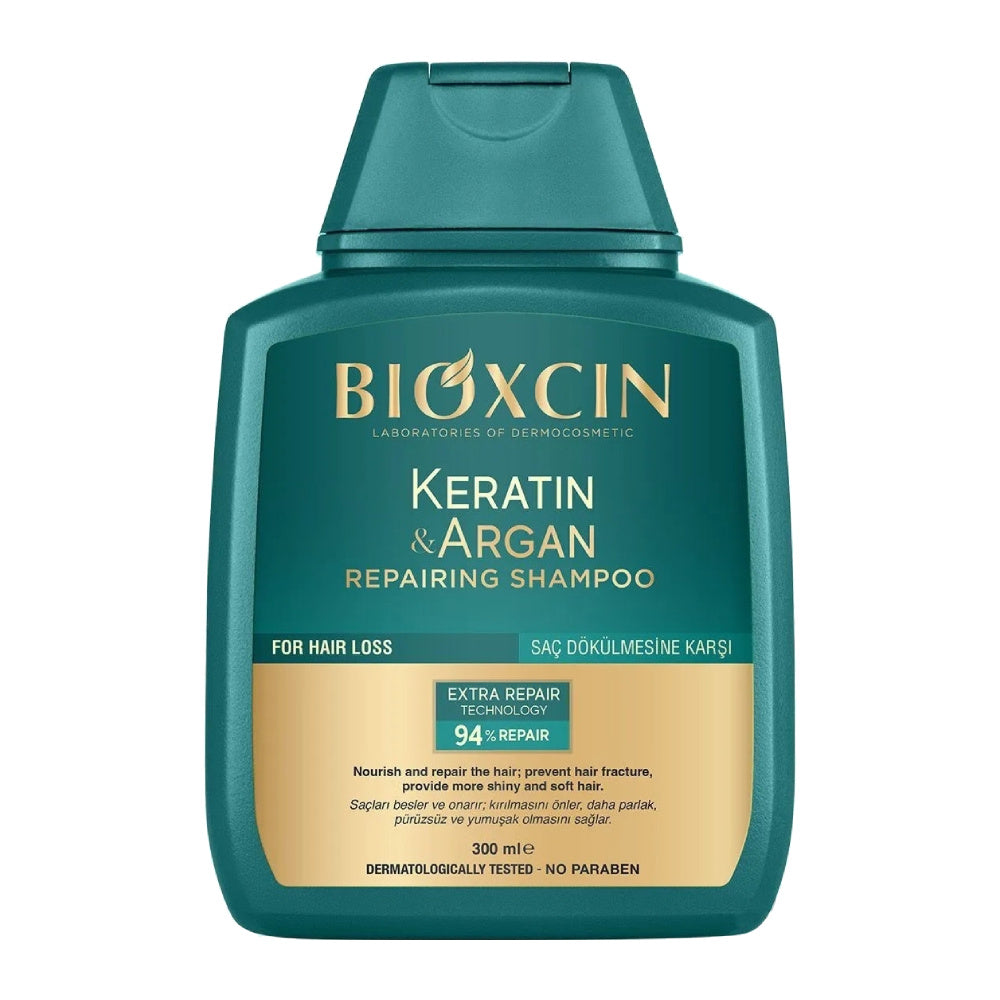 Bioxcin KERATIN & ARGAN shampoing réparateur, 300ml