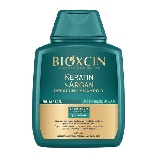 Bioxcin KERATIN & ARGAN shampoing réparateur, 300ml