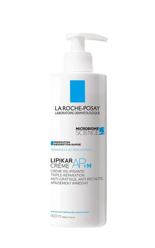 LIPIKAR AP+M - Crème Peaux Tendance Eczéma Atopique Visage & Corps, 400ml