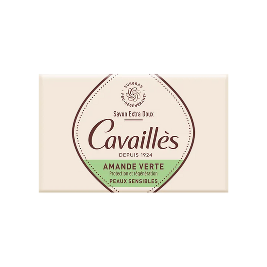 Cavaillès SAVONS SOLIDES - Savon Extra Doux Amande Verte Surgras Actif - Peaux Sensibles, 250g