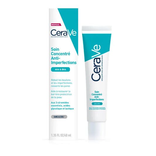 CeraVe Soin Concentré Anti-Imperfections - Peaux à Imperfections et Tendance Acnéique, 40ml