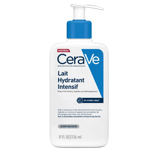 CeraVe Lait Hydratant Intensif Visage et Corps Pour les Peaux Très Sèches à Démangeaisons, 236ml