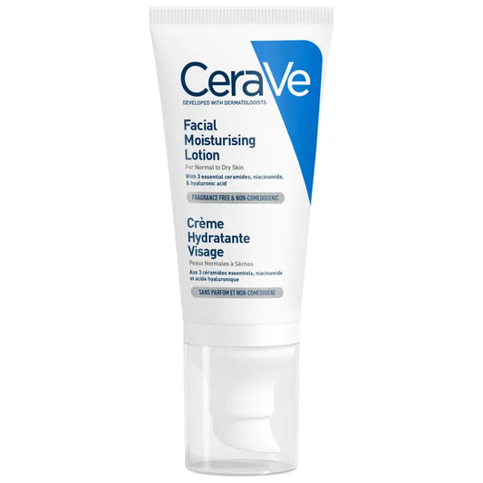 CeraVe Crème Hydratante Visage Pour les Peaux Normales à Sèches, 52ml