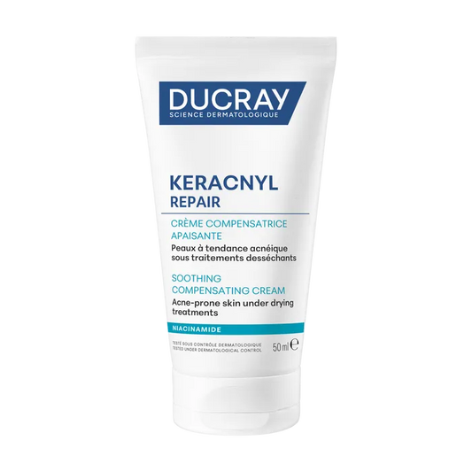 Ducray KERACLYL REPAIR - Crème Compensatrice - Visage - Peaux à Tendance Acnéique Sous Traitements Desséchants, 50ml