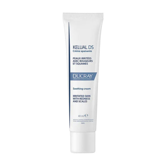 Ducray KELUAL DS - Crème Apaisante - Visage - Peaux Irritées avec Rougeurs et Squames, 40ml