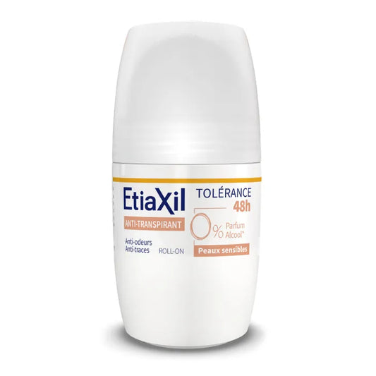 Etiaxil TOLERANCE - Roll-On Anti-Transpirant 48h - Peaux Sensibles, 50ml