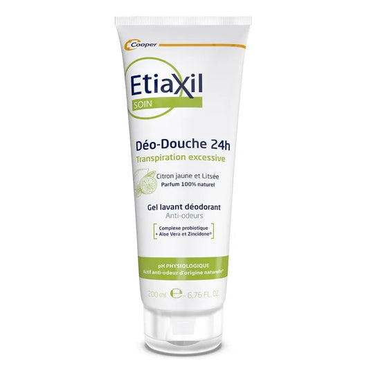 Etiaxil Déo-Douche 24h Transpiration Excessive - Parfum Citron Jaune et Litsée, 200ml