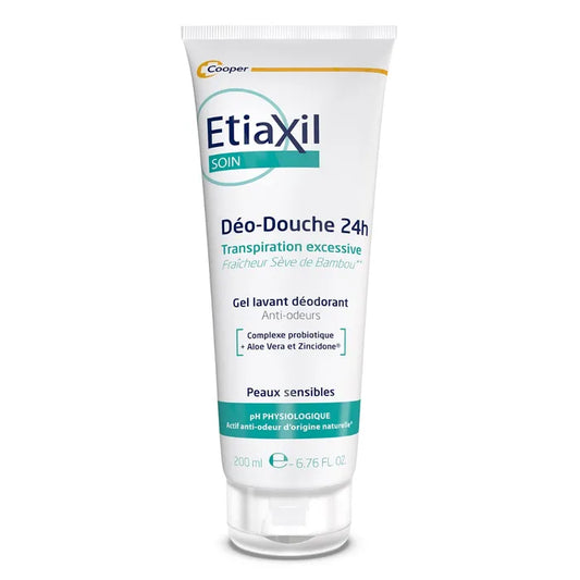 Etiaxil Déo-Douche 24h Transpiration Excessive - Parfum Sève de Bambou - Peaux Sensibles, 200ml