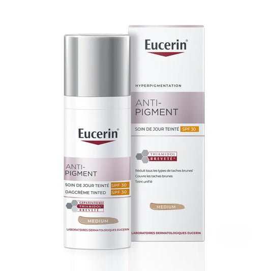 EUCERIN ANTI-PIGMENT - Soin de Jour Teinté Medium SPF30 - Visage - Tous Types de Peaux, 50ml