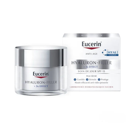 EUCERIN HYALURON-FILLER +3X EFFECT - Soin de Jour SPF15 Anti-Âge - Visage - Peaux Sèches, 50ml