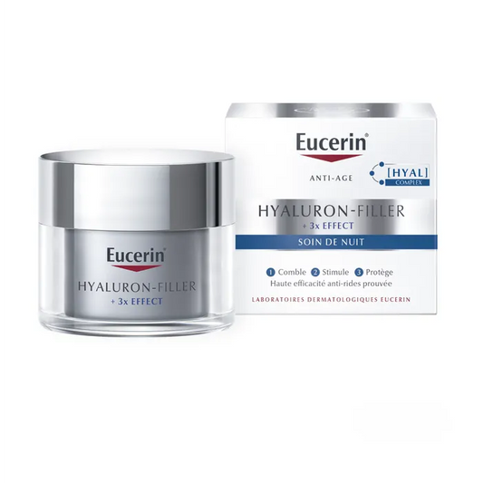 EUCERIN HYALURON-FILLER +3X EFFECT - Soin de Nuit Anti-âge - Visage - Tous Types de Peaux, 50ml
