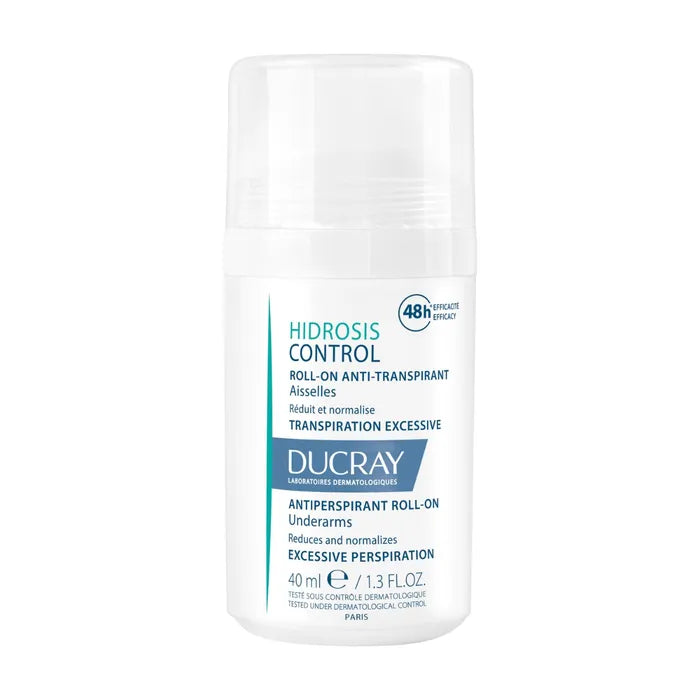 Ducray HIDROSIS CONTROL - Roll-On Anti-Transpirant - Aisselles - Transpiration Excessive, 40ml