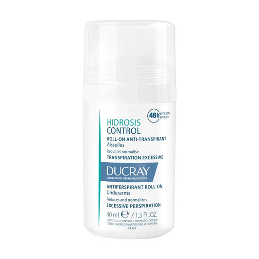 Ducray HIDROSIS CONTROL - Roll-On Anti-Transpirant - Aisselles - Transpiration Excessive, 40ml