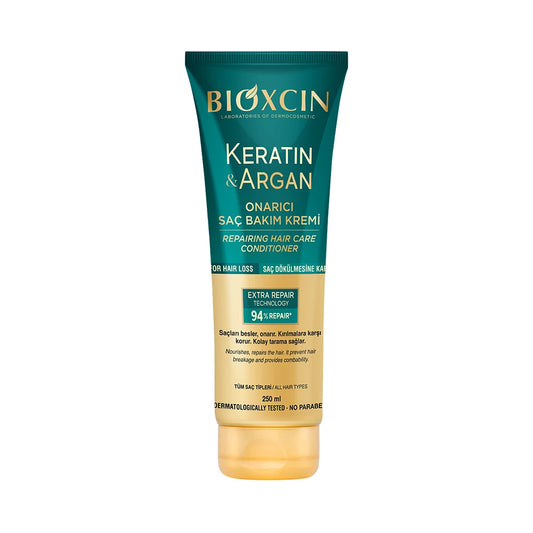Bioxcin KERATIN & ARGAN après-shampoing réparateur, 250 ml