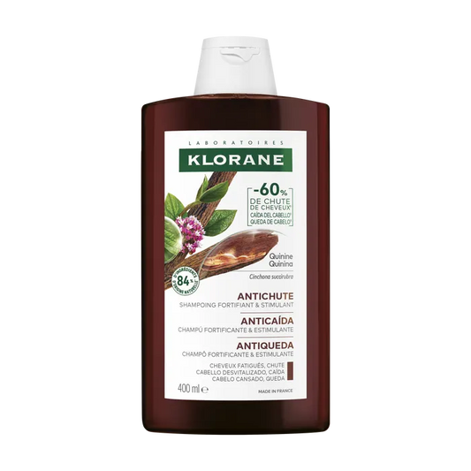 Klorane – Force – Cheveux Fatigués & Chute Shampoing à la Quinine et Edelweiss Bio 400ml