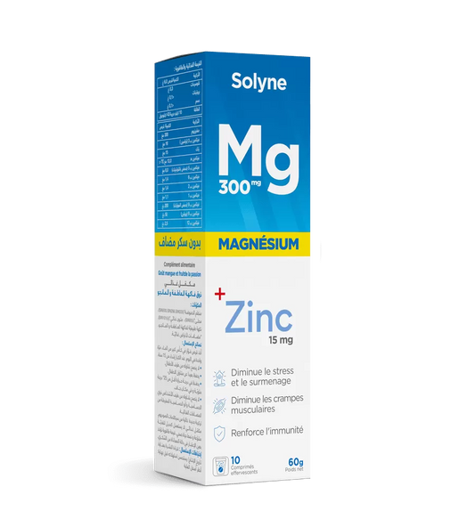 Solyne Magnesium 300mg, 15 comprimés effervescents