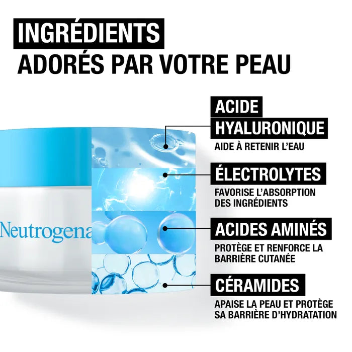 Neutrogena HYDRO-BOOST - Gel-Crème Hydratant - Peaux Sensibles, 50ml