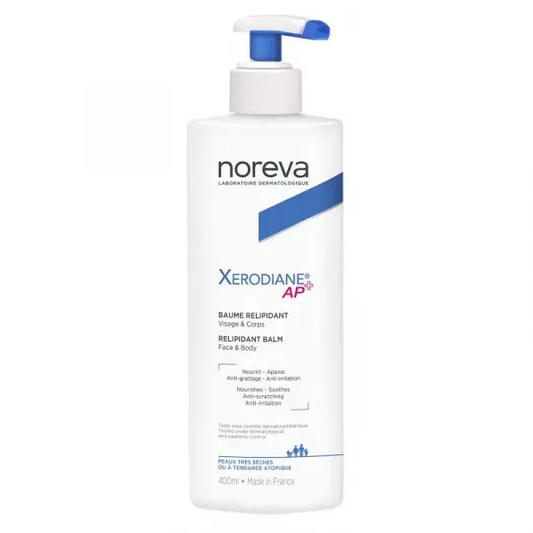 Noreva XERODIANE AP + - Baume Nutritif Relipidant - Visage et Corps - Peaux Très Sèches à Tendance Atopique, 400ml