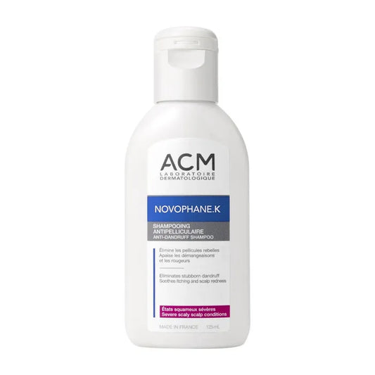 Acm NOVOPHANE K - Shampooing Anti-Pelliculaire - État Squameux Sévère, 125ml