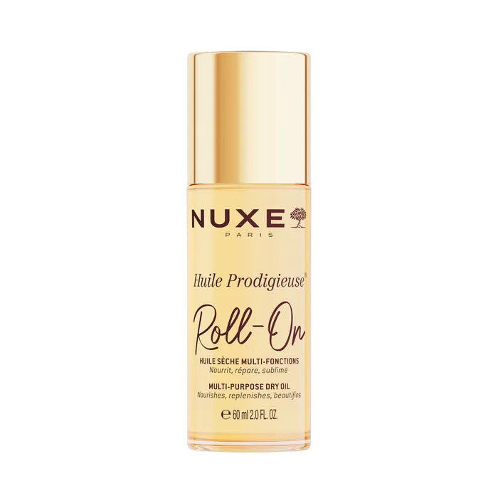 Nuxe HUILE PRODIGIEUSE - Huile Sèche Multi-Fonctions Roll-On - Tous Types de Peaux, 60ml