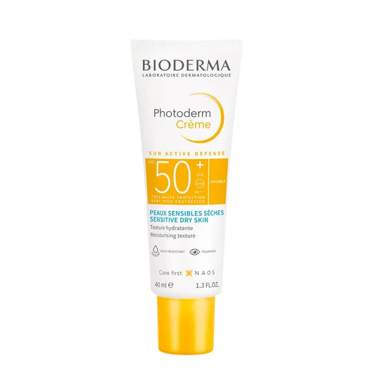 Bioderma PHOTODERM - Crème Solaire Invisible SPF50+ - Visage - Peaux Sensibles Sèches, 40ml