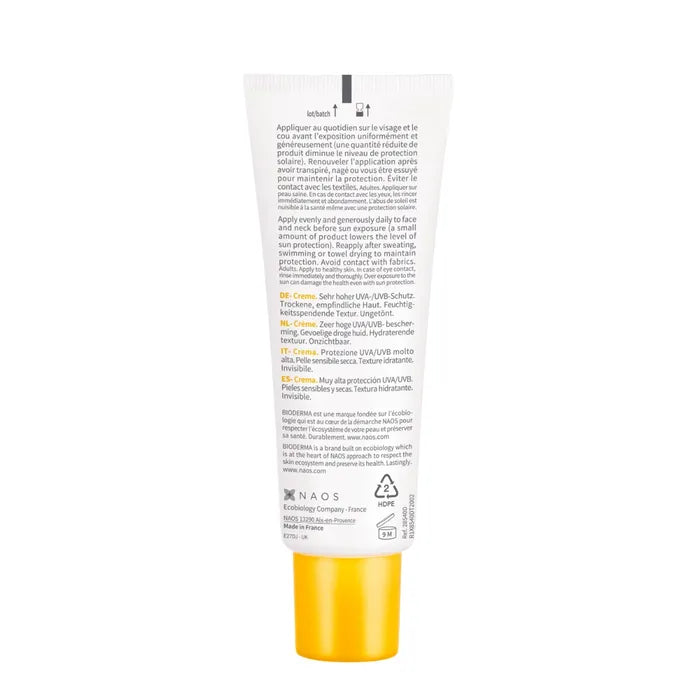Bioderma PHOTODERM - Crème Solaire Invisible SPF50+ - Visage - Peaux Sensibles Sèches, 40ml