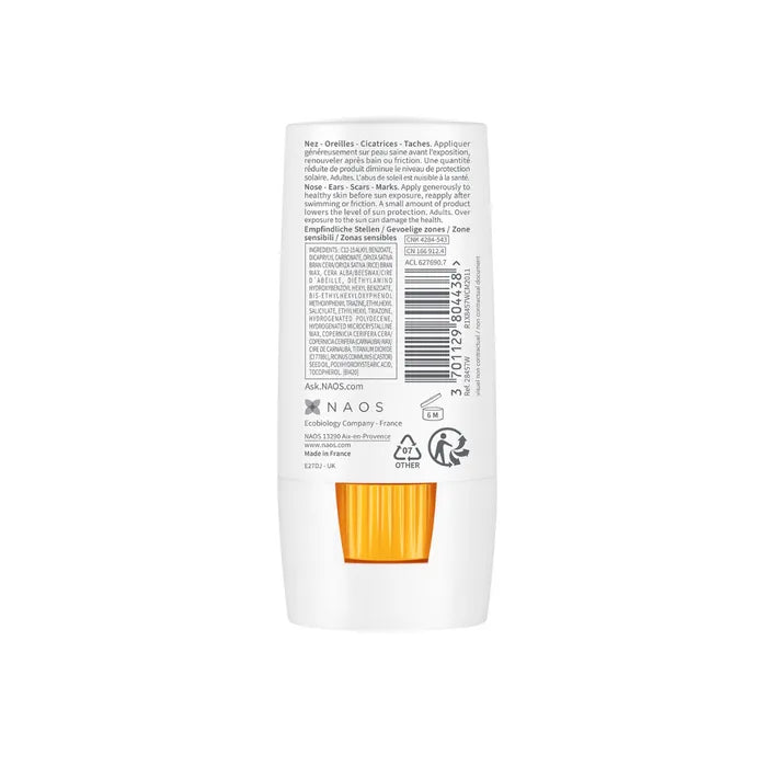 Bioderma PHOTODERM - Stick Solaire SPF50+ - Nez, Oreilles, Cicatrices, Taches - Zones Sensibles, 8g