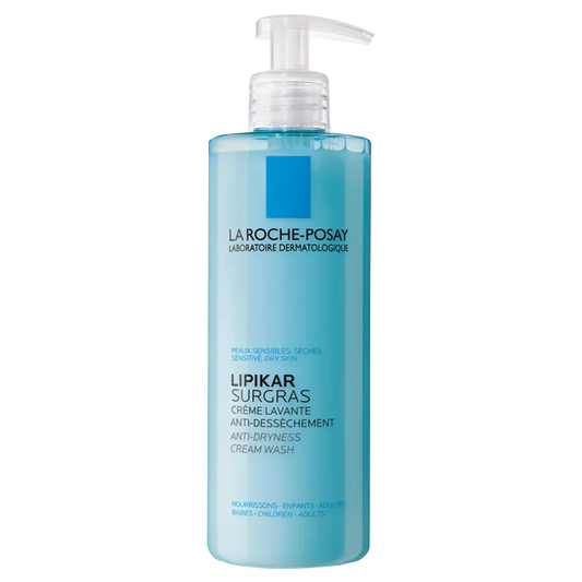 LA ROCHE POSAY LIPIKAR SURGRAS - Crème Lavante Anti-Dessèchement Peaux Sensibles Sèches, 400ml