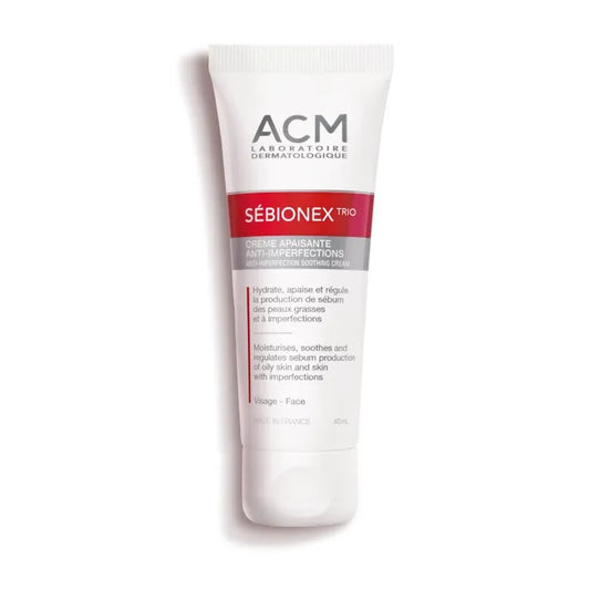 Acm SÉBIONEX TRIO - Crème Apaisante - Visage - Peaux Grasses ou à Imperfections, 40ml