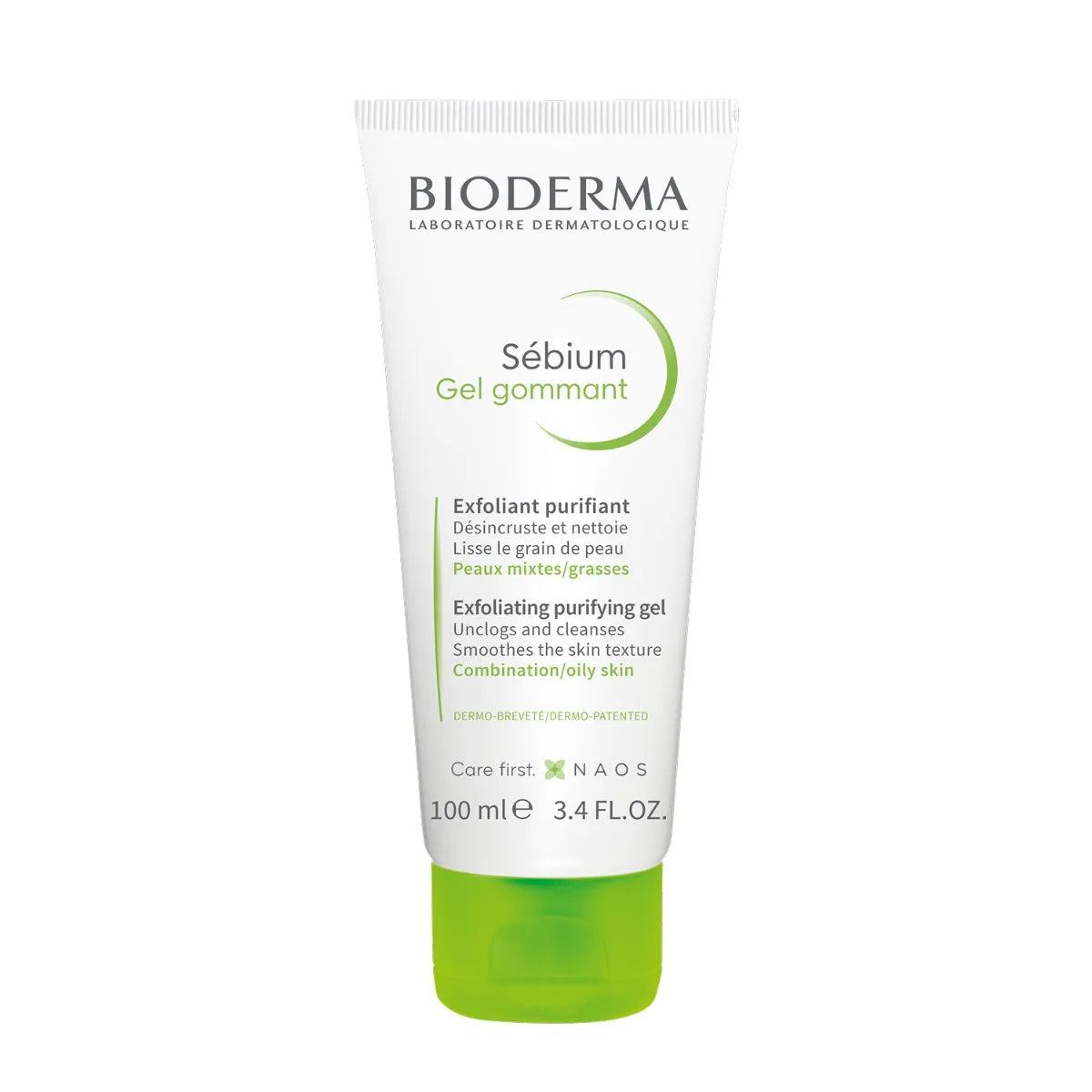 Bioderma SEBIUM - Gel Gommant Exfoliant et Purifiant - Peaux Mixtes à Grasses, 100ml