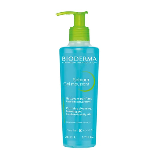 Bioderma SEBIUM - Gel Moussant Nettoyant et Purifiant - Peaux Mixtes à Grasses, 200ml