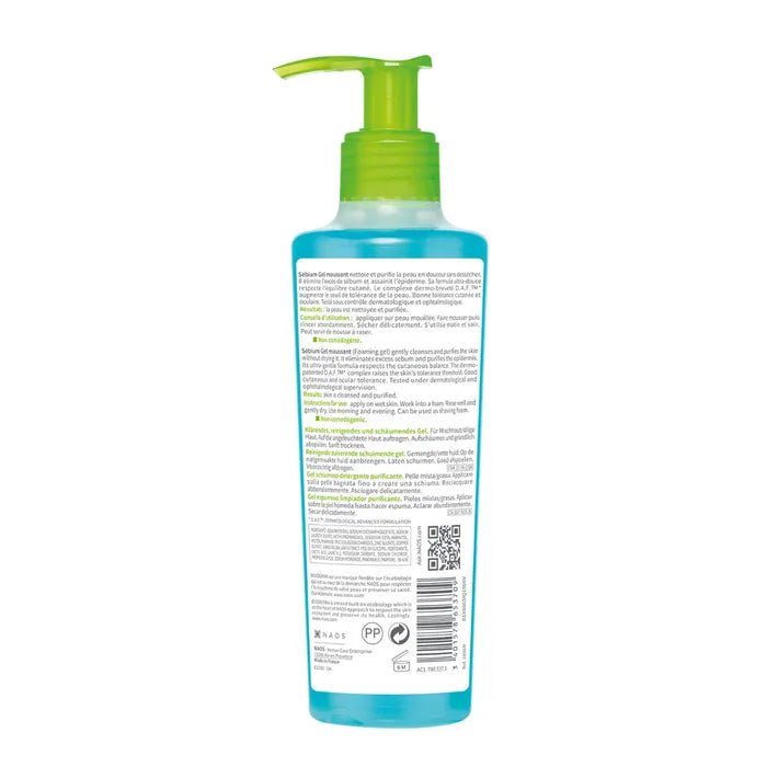 Bioderma SEBIUM - Gel Moussant Nettoyant et Purifiant - Peaux Mixtes à Grasses, 200ml