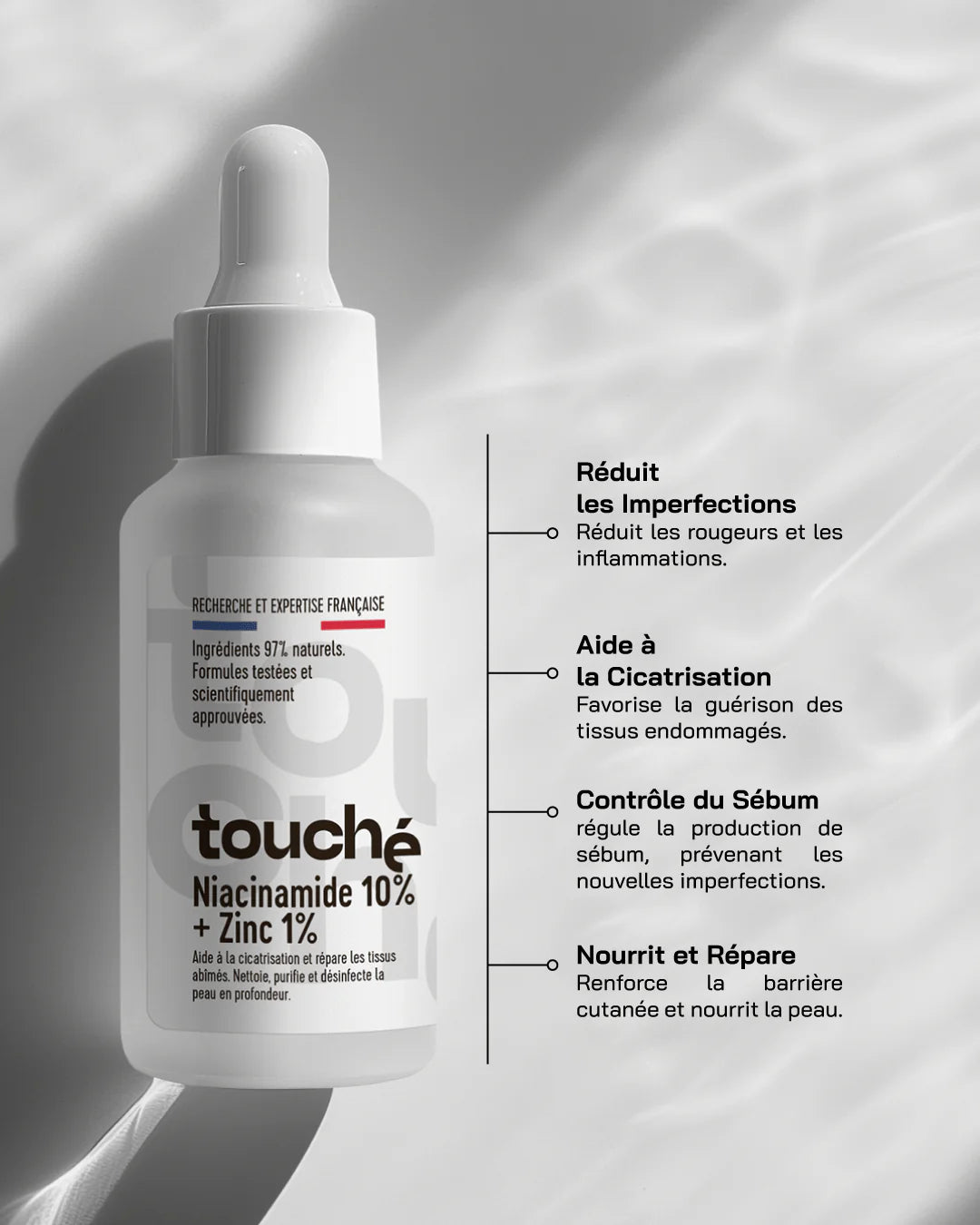 Touché - Sérum Niacinamide 10% + Zinc 1%, 30ml