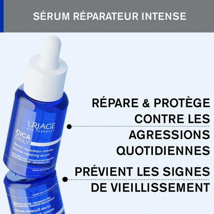 Uriage CICA DAILY - Sérum Réparateur Intense - Visage - Peaux Fragilisées, 30ml
